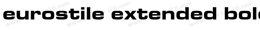 eurostile extended bold字体转换